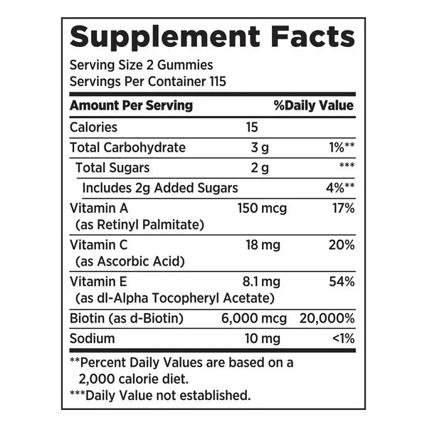 HAIR SKIN NAIL - GOMITAS