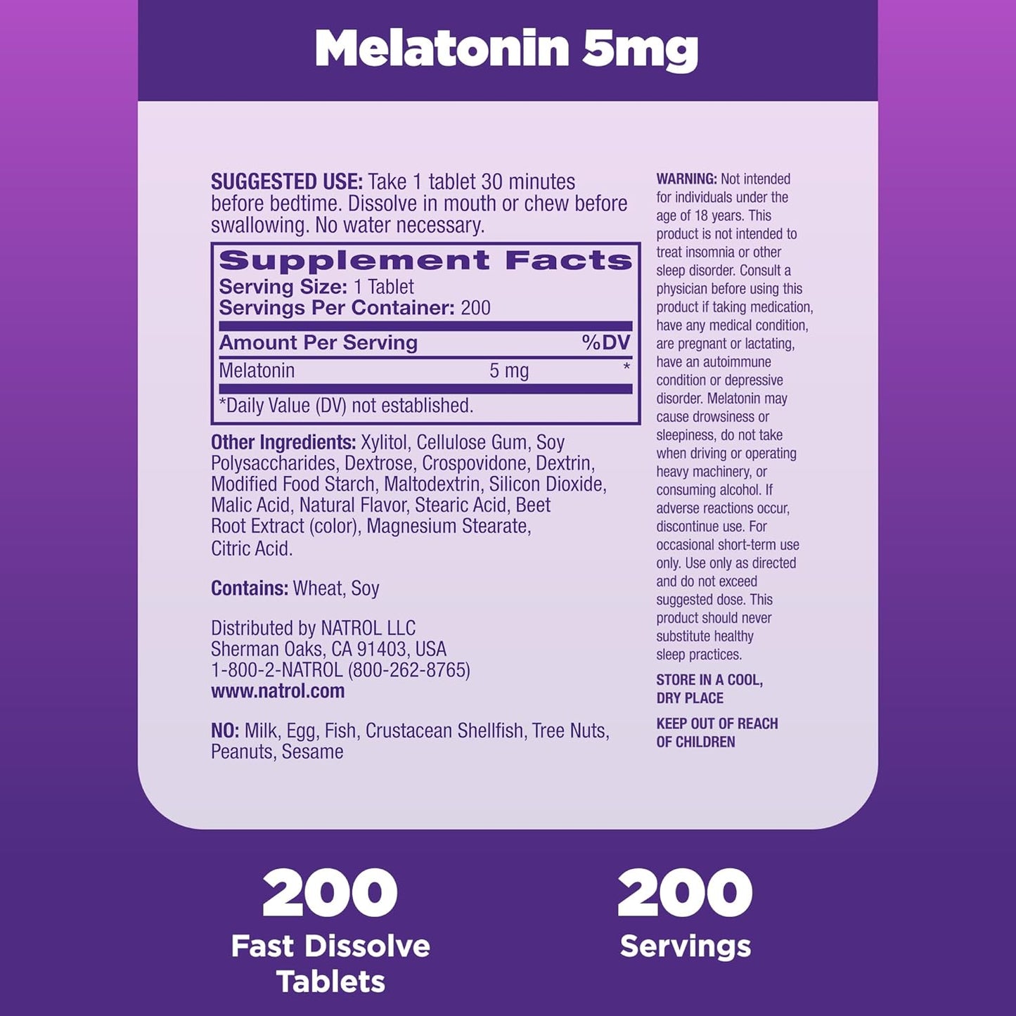 Melatonina - 5 mg